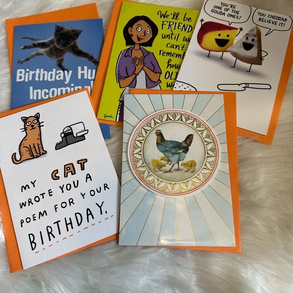 🧡10/$10 Set of Colorful Birthday Cards - Picture 1 of 2